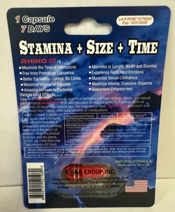 Rh1n0 69 Super Long Lasting 50000K 18ct Tablet Tin Box - Image 2