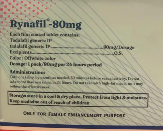 Rynafil for men, 80mg - Image 2